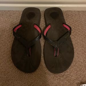 Brown Reef Flip Flops